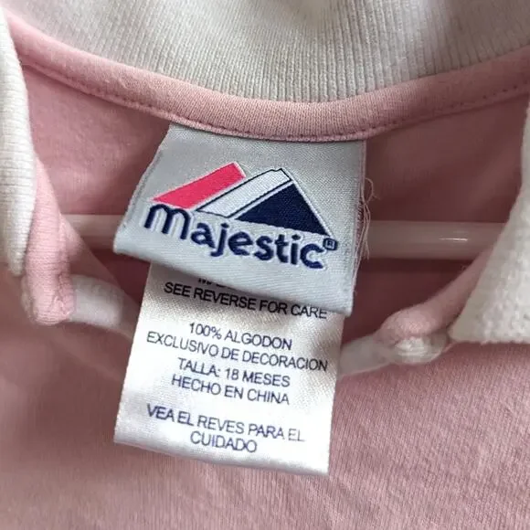 Majestic Chicago White Sox Dress Baby Girls Sz 18m Pink Baseball - Picture 7 of 7